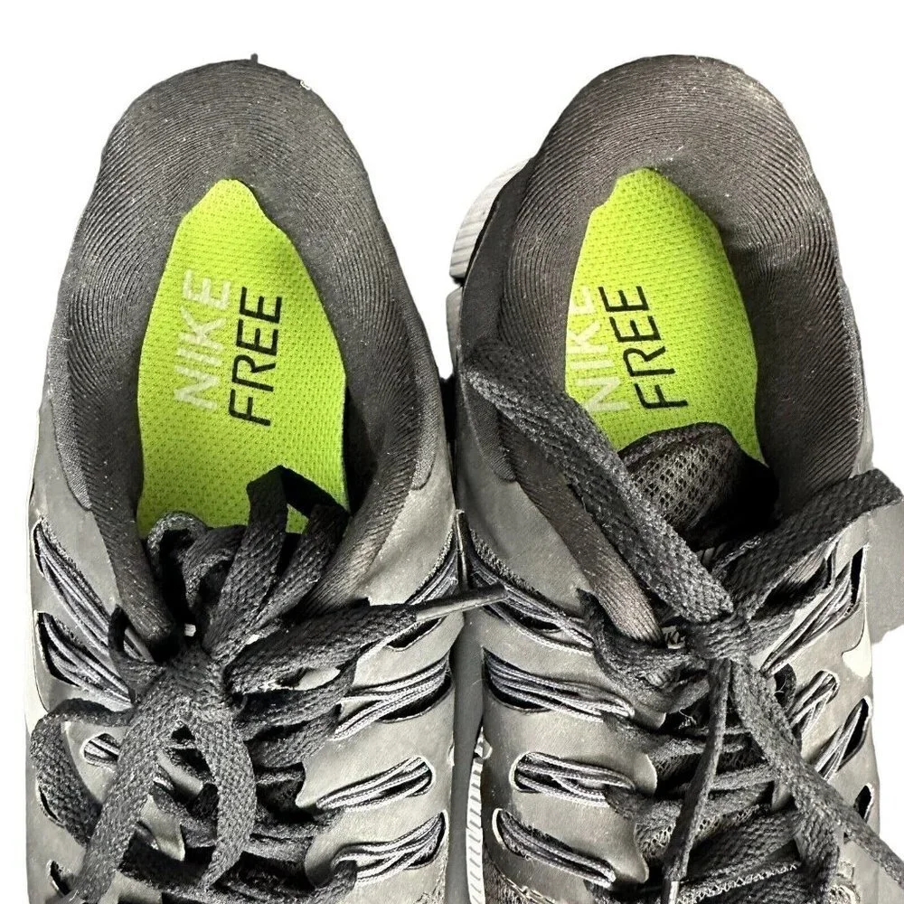Nike Free Run 5.0 Running Shows Women 6.5 Black Grey White Sneakers - Picture 3 of 11